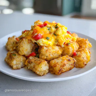 Tator Tot Egg Casserole Breakfast: Baked