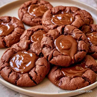 Thumbprint Cookies with Chocolate: Baked Recipe Card