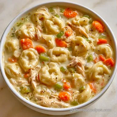Tortellini Soup with Chicken in 40 Minutes Recipe Card