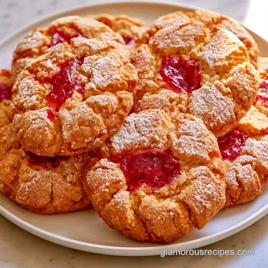 Linzer Cookies with Almond Flour Recipe Card