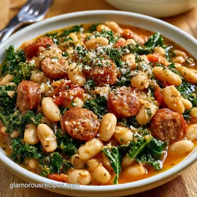 Tuscan Kale Soup with Italian Sausage