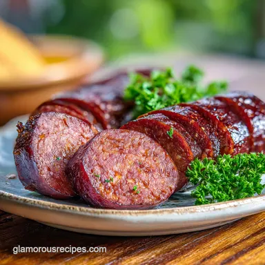 Venison Summer Sausage | Smoked, Tangy, Shelf-Stable Recipe Card