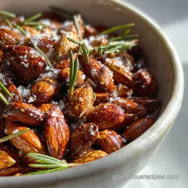 Whole 30 Snack with Roasted Almonds: Savory & Piney Crunch