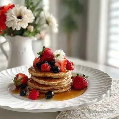 whole grain pancake mix: Fluffy Pancakes in 25 Minutes Recipe Card