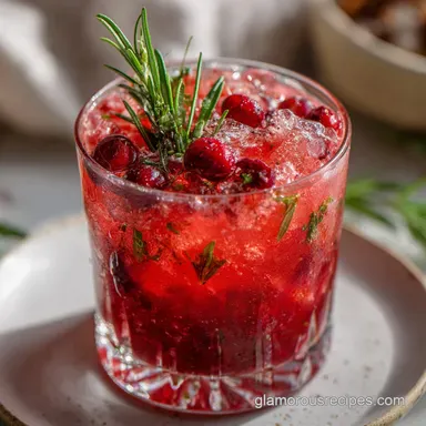 Christmas Cocktails: Festive Cranberry Gin Fizz Recipe Recipe Card