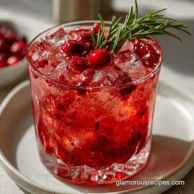 Christmas Cocktails: Festive Cranberry Gin Fizz Recipe