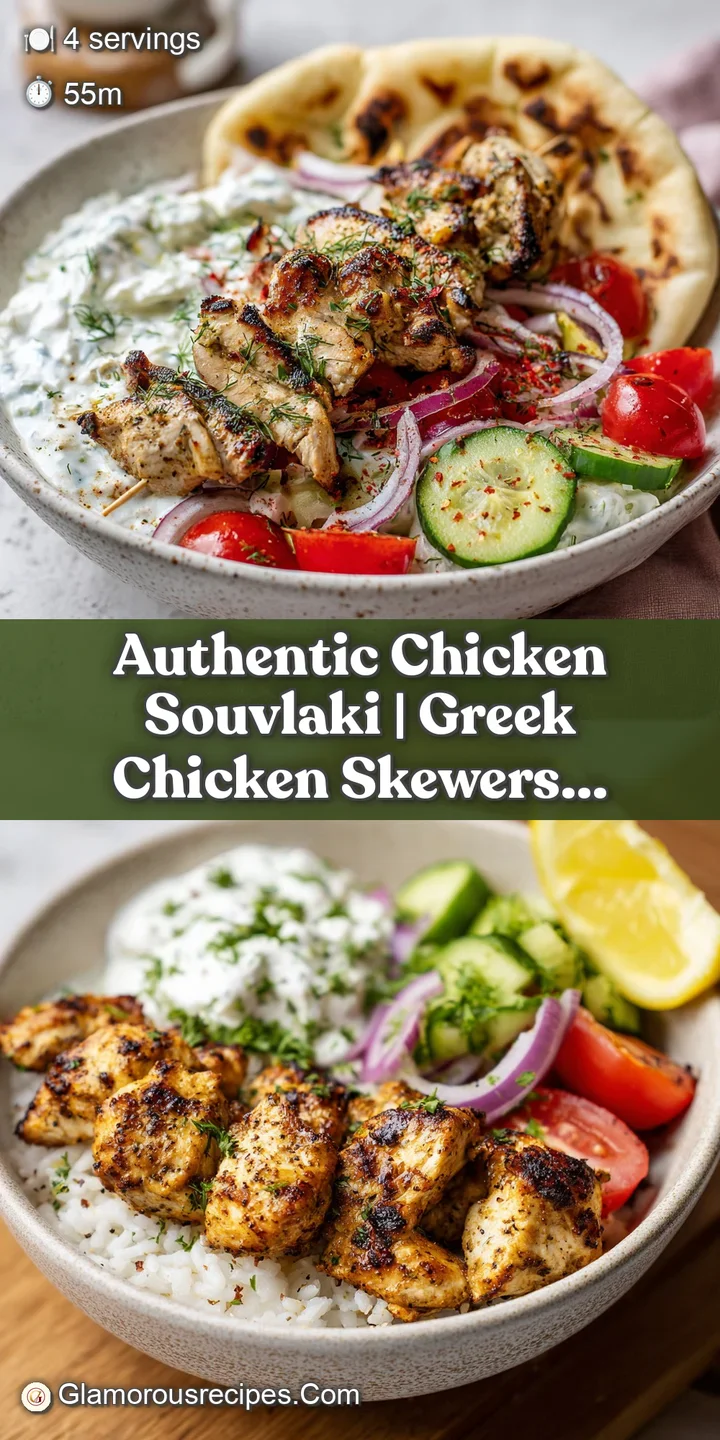 Juicy chicken souvlaki pieces boasting a beautiful char, with visible herbs and a hint of citrus, showcasing their temptin...