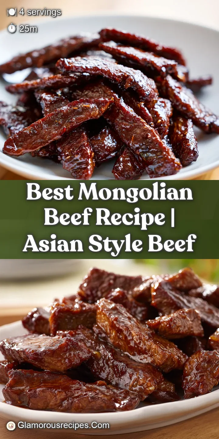 Close-up of tender, glistening beef strips coated in a sticky mahogany glaze and sprinkled with toasted sesame seeds.