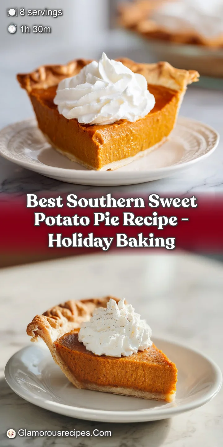 Close-up of a smooth, creamy sweet potato filling with a rustic, golden crust.