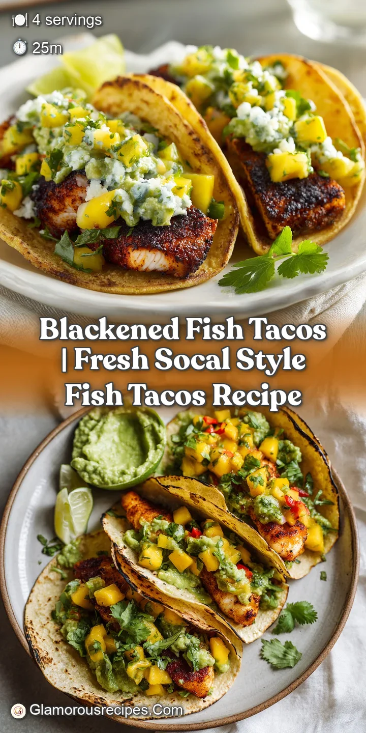 Charred, flaky white fish peeking from a warm corn tortilla, drizzled with bright white crema.