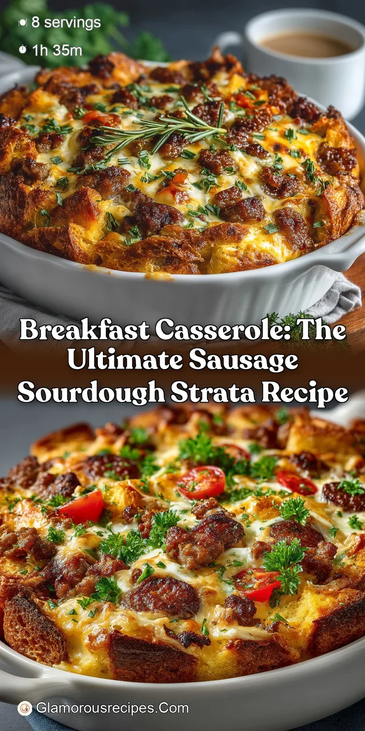 Breakfast Casserole: The Ultimate Sausage Sourdough Strata Recipe