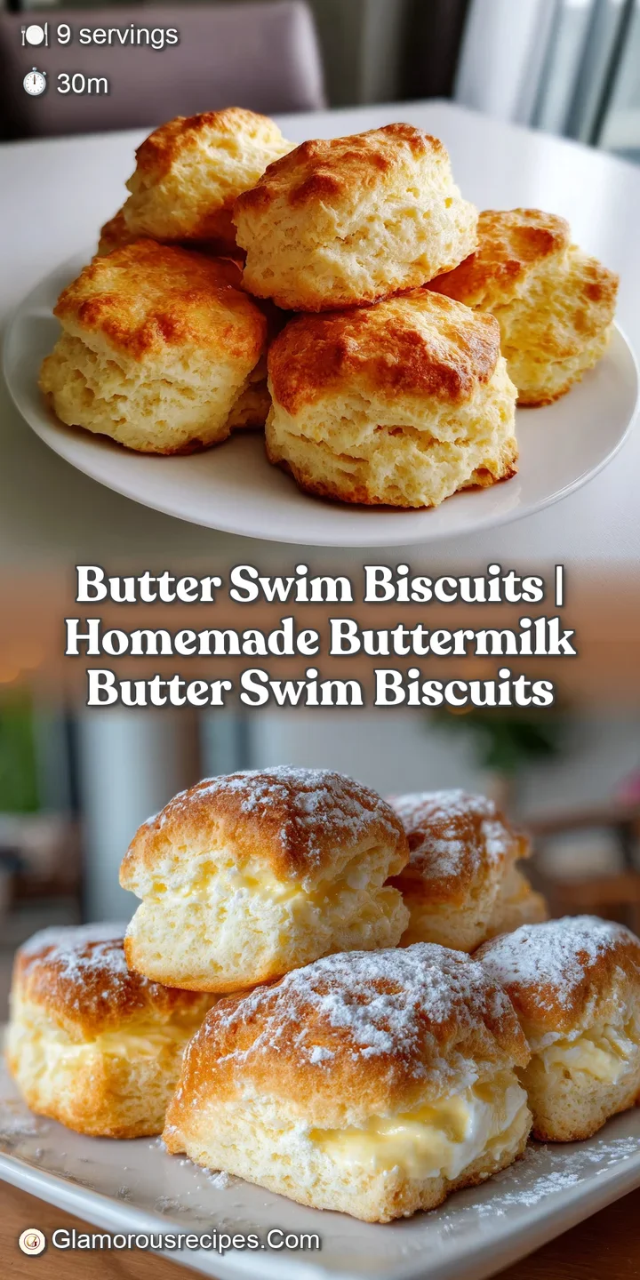 Close-up of a buttery, golden-brown biscuit with a tender, airy interior, slightly cracked.