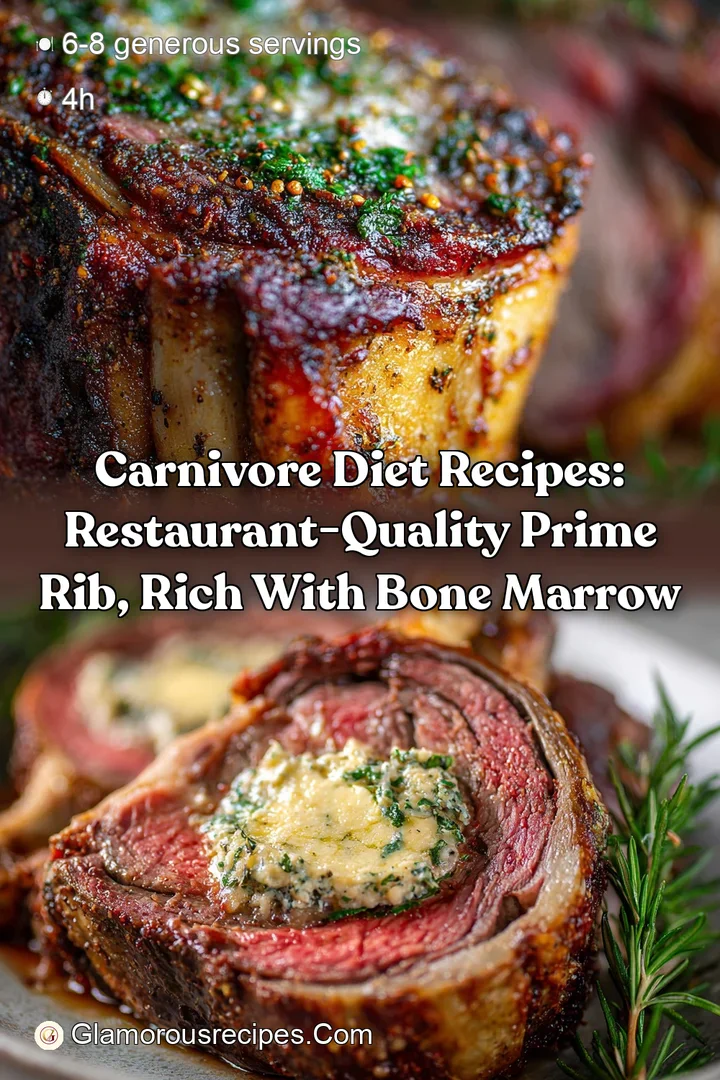 Carnivore Diet Recipes: Restaurant-Quality Prime Rib Rich with Bone Marrow
