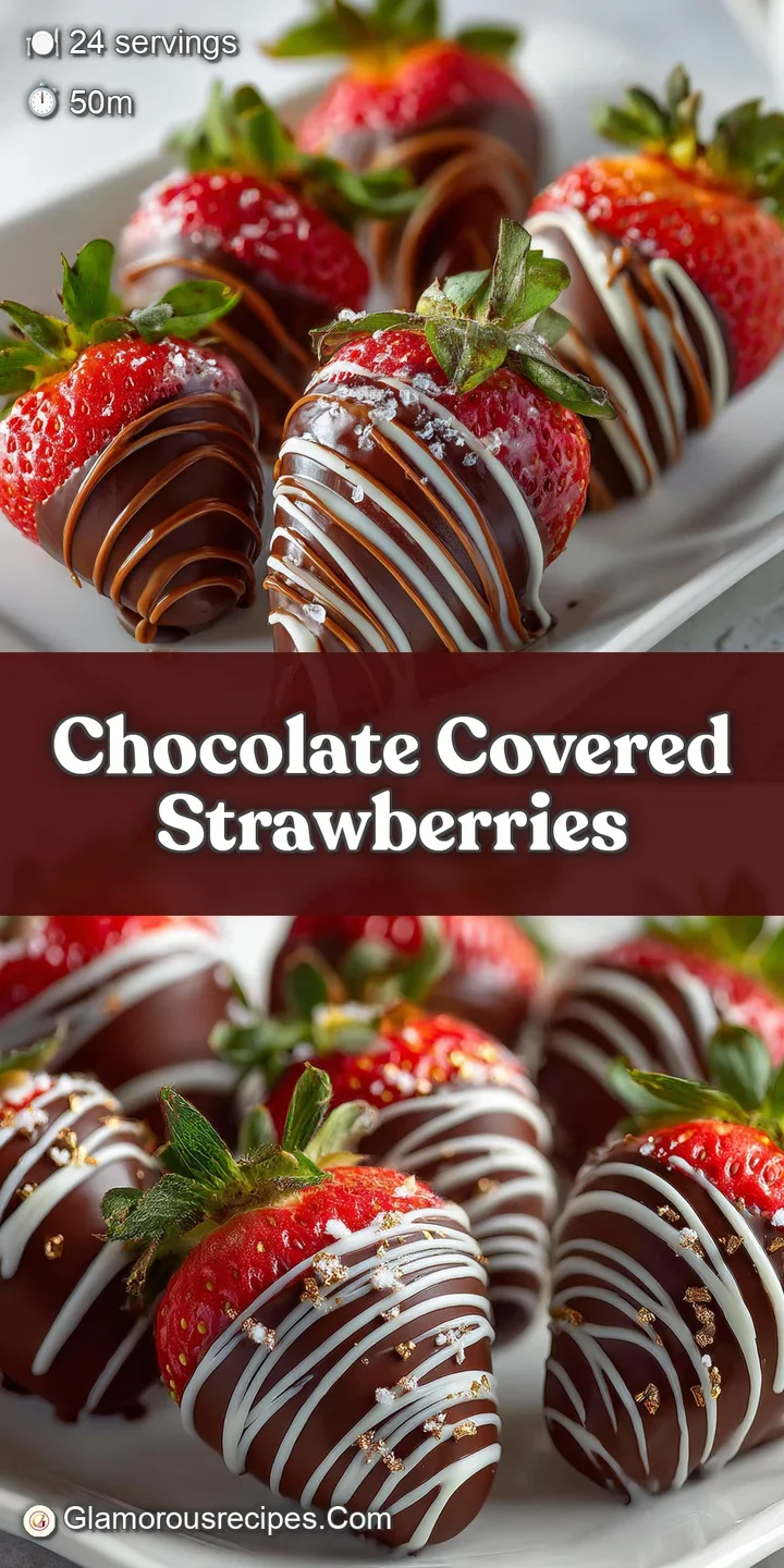 Close-up of a plump, juicy strawberry enrobed in dark chocolate. The shiny coating reflects light, hinting at a delightful...