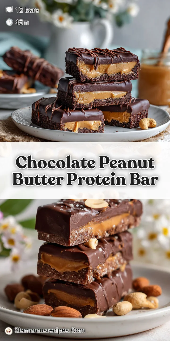 Close-up of a chocolate peanut butter bar revealing layers. Rich, dark chocolate against light peanut butter. Rough, tempt...