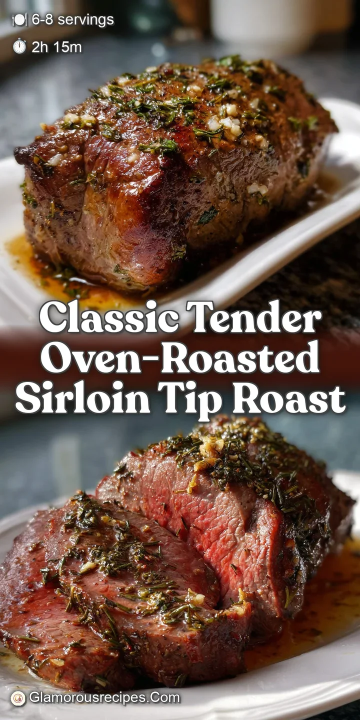 Classic Tender Oven-Roasted Sirloin Tip Roast