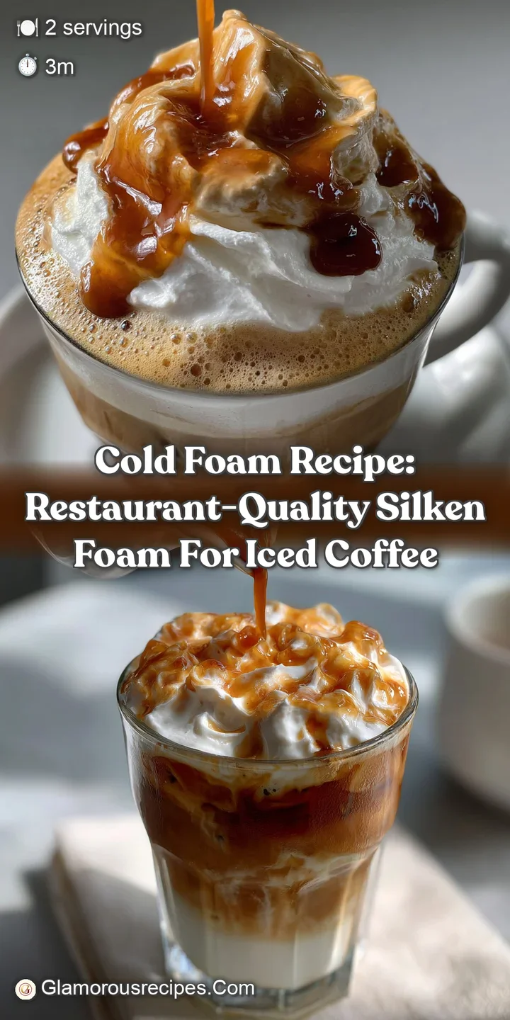 Cold Foam Recipe: Restaurant-Quality Silken Foam for Iced Coffee