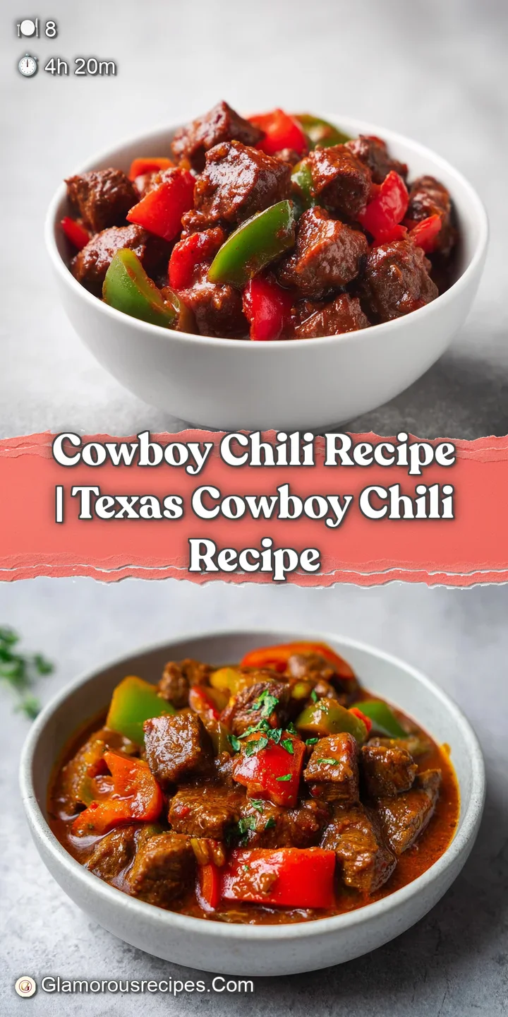 Close-up of smoky beef stew with crispy bacon crumbles, bubbling red sauce, and a dollop of cool white sour cream.