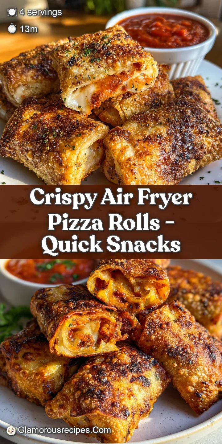 Close-up of hot, golden-brown pizza rolls; the crispy, bubbly exterior hints at a warm, savory, and cheesy filling inside.
