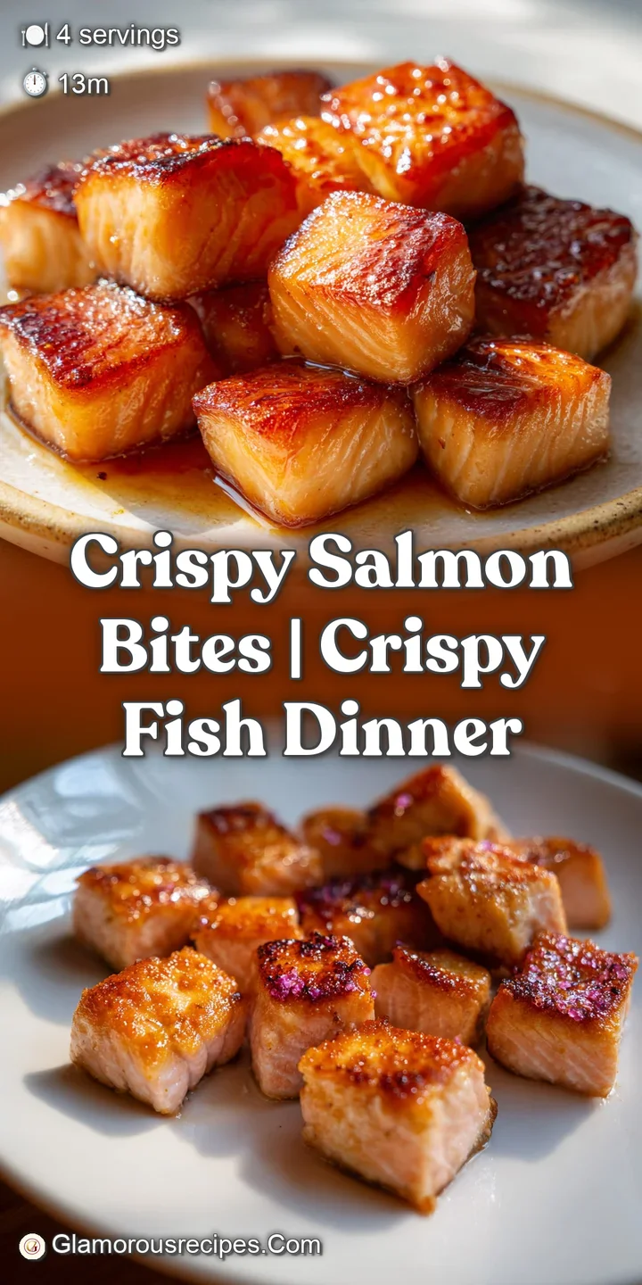 Close-up of a glistening salmon piece featuring a charred, crispy crust and a moist, flaky pink center.