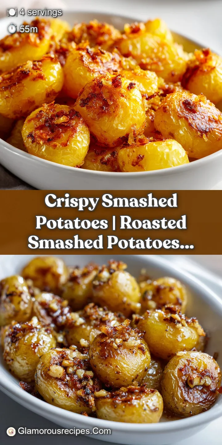 Extreme close-up of a golden, crispy potato crust with toasted garlic bits and a sprinkle of coarse sea salt.