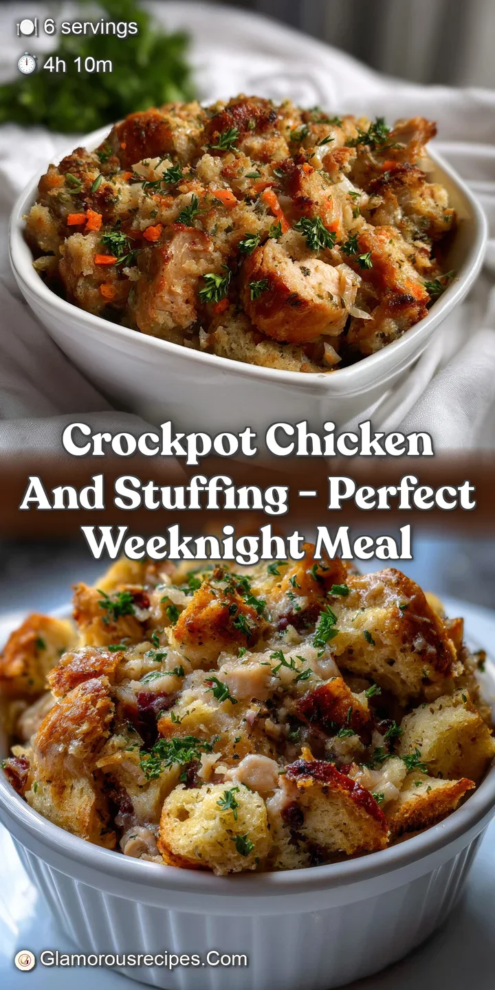 Crockpot Chicken and Stuffing - Perfect Weeknight Meal