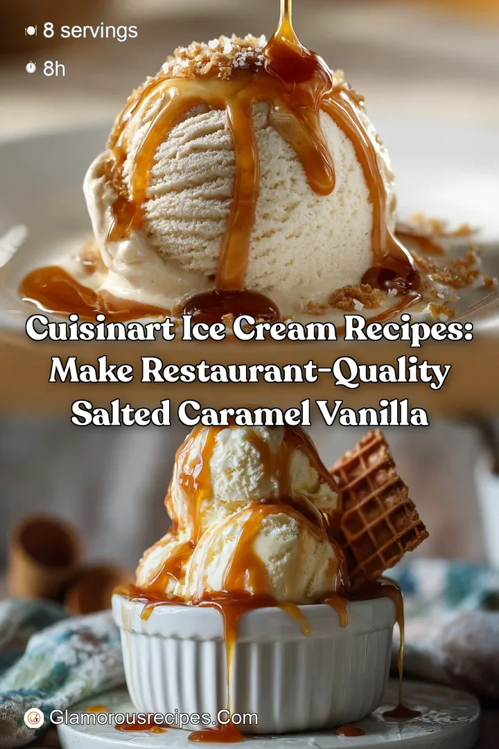 Cuisinart Ice Cream Recipes: Make Restaurant-Quality Salted Caramel Vanilla