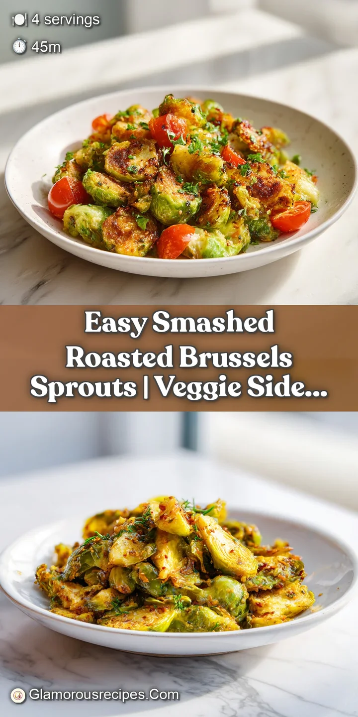 Close-up view of deeply roasted Brussels sprouts, showcasing their caramelized edges and tender, leafy interiors, lightly ...