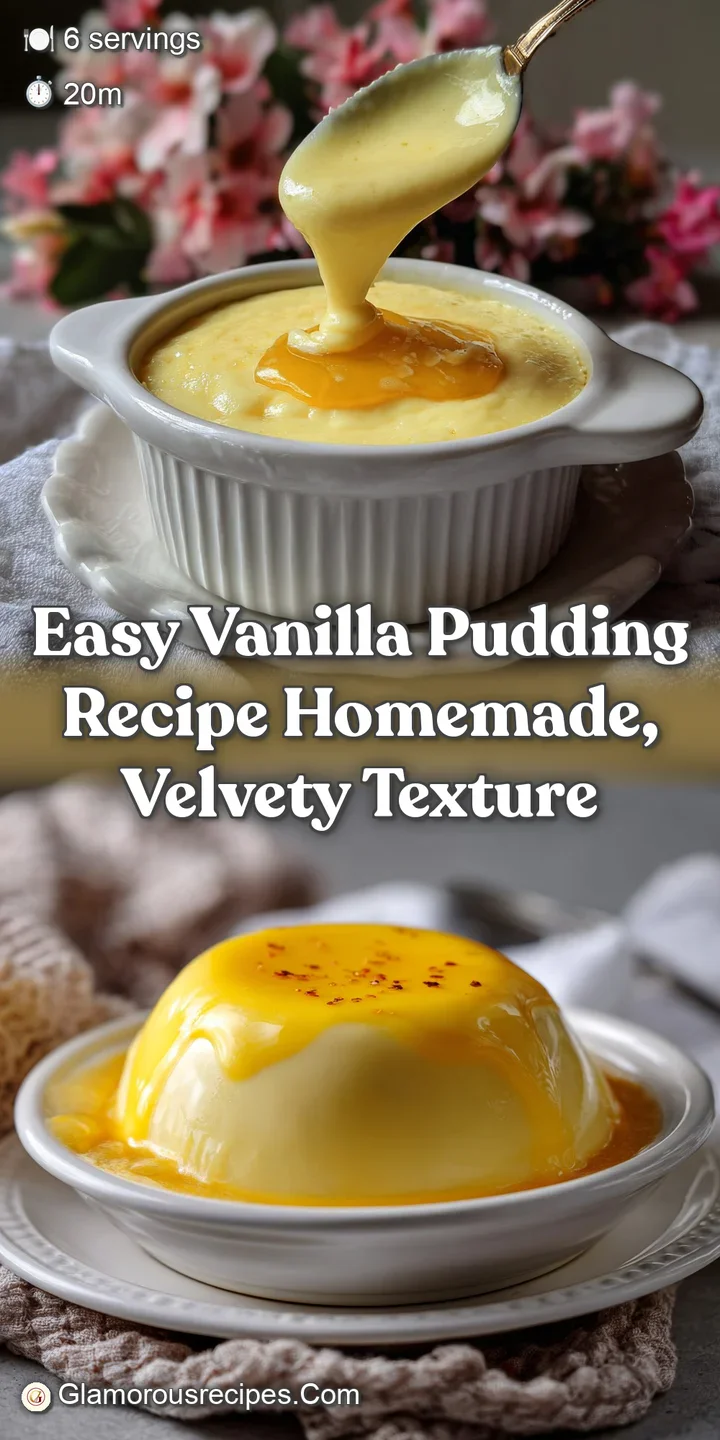 Easy Vanilla Pudding Recipe Homemade Velvety Texture