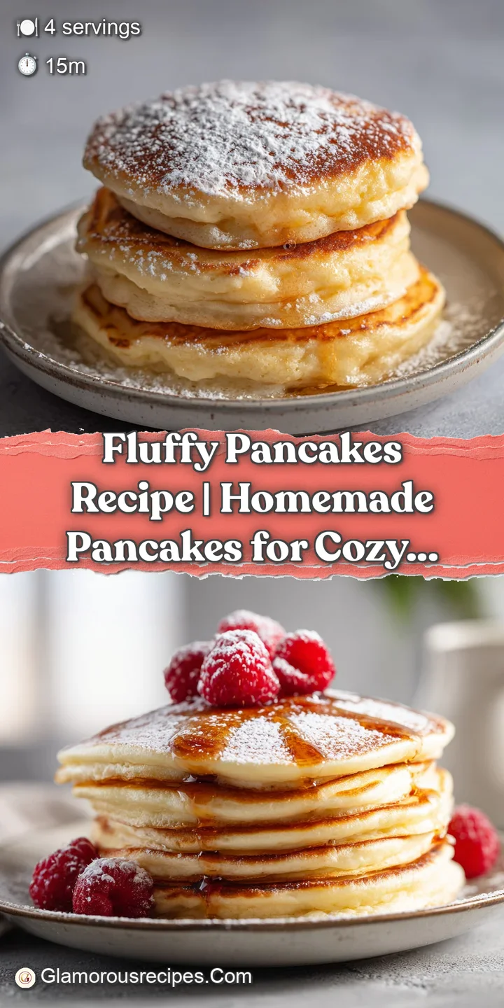 Close-up of a fluffy, golden pancake with a tender, airy crumb, glistening with warm syrup.