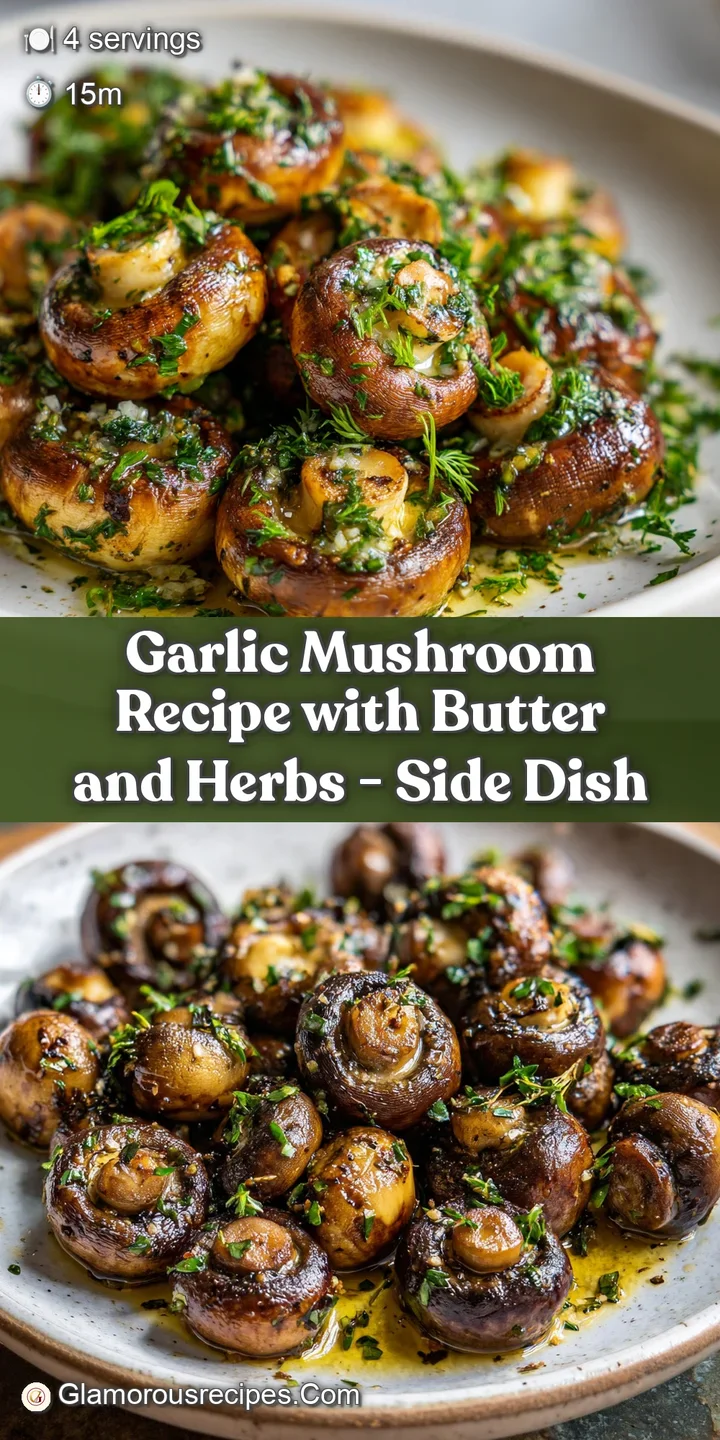 Lustrous, browned mushrooms sizzling in butter, studded with fragrant garlic and herbs. A delectable, savory dish that exc...