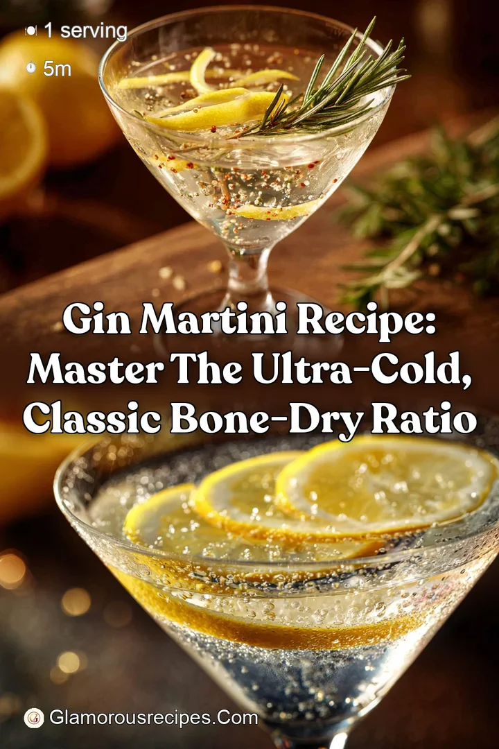 Gin Martini Recipe: Master the Ultra-Cold Classic Bone-Dry Ratio