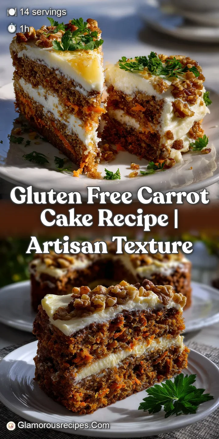 Close-up of a moist carrot cake slice with visible carrot flecks and a generous layer of creamy frosting. A truly tempting...