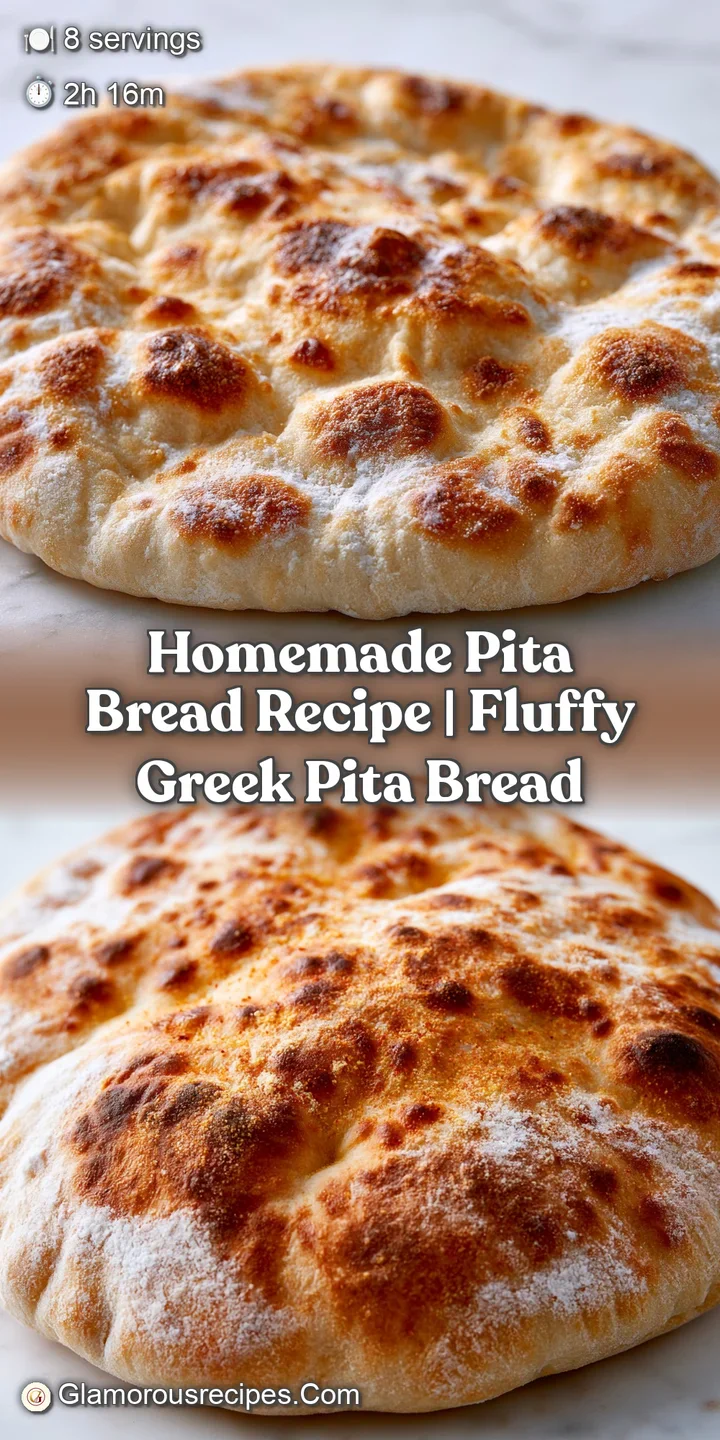 Close-up of a torn flatbread revealing a soft, steaming pocket and a light, flour-dusted golden brown crust.