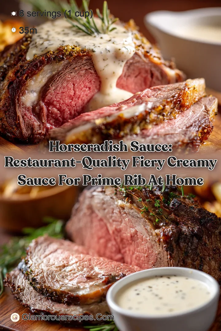 Horseradish Sauce: Restaurant-Quality Fiery Creamy Sauce for Prime Rib at Home