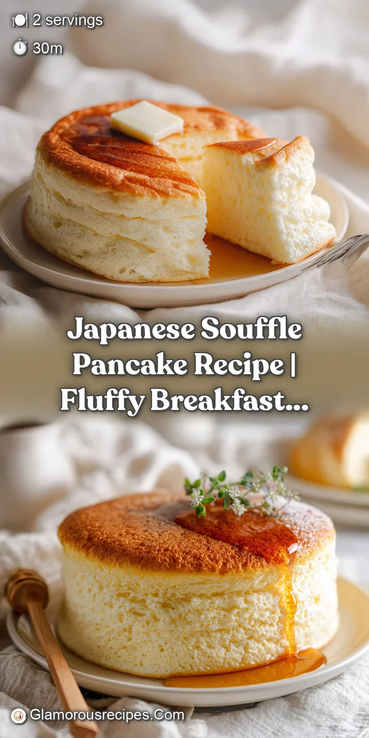 Close-up of a fluffy Japanese pancake with a slightly browned exterior and a soft, airy interior texture.