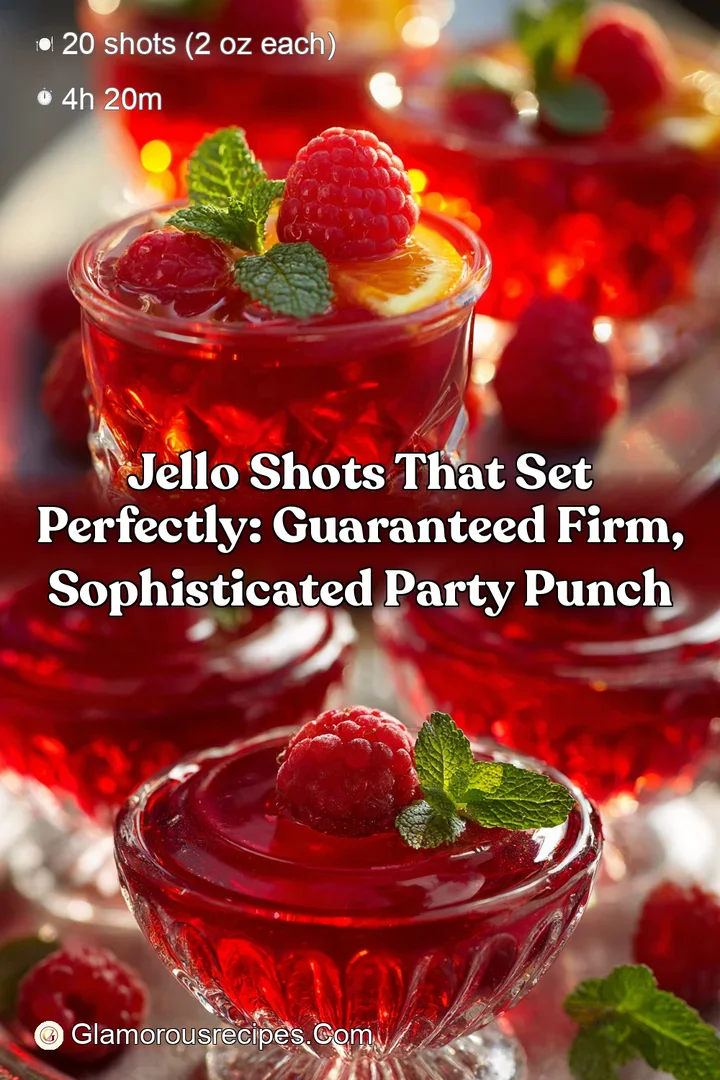 Jello Shots That Set Perfectly: Guaranteed Firm Sophisticated Party Punch
