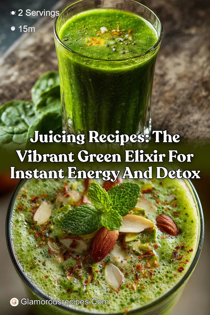 Juicing Recipes: The Vibrant Green Elixir for Instant Energy and Detox