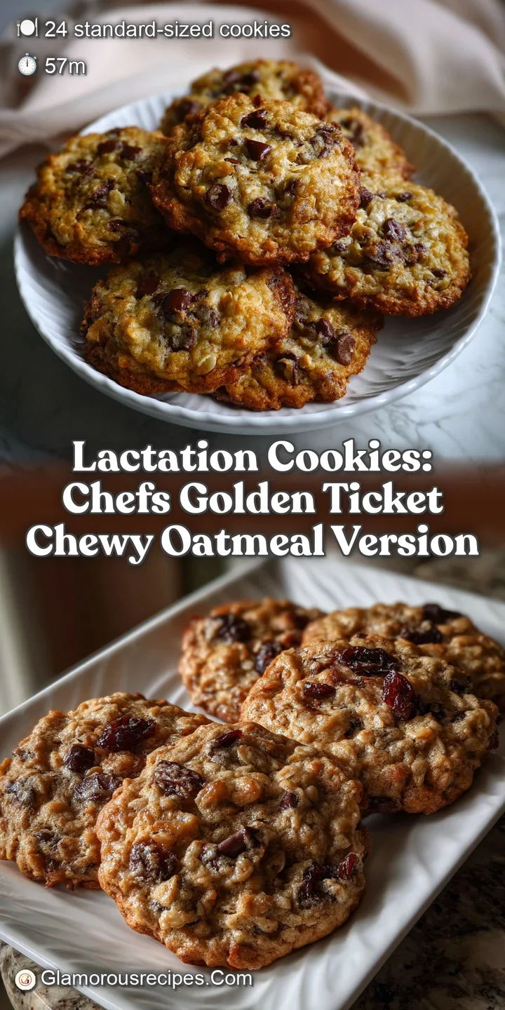 Lactation Cookies: Chefs Golden Ticket Chewy Oatmeal Version