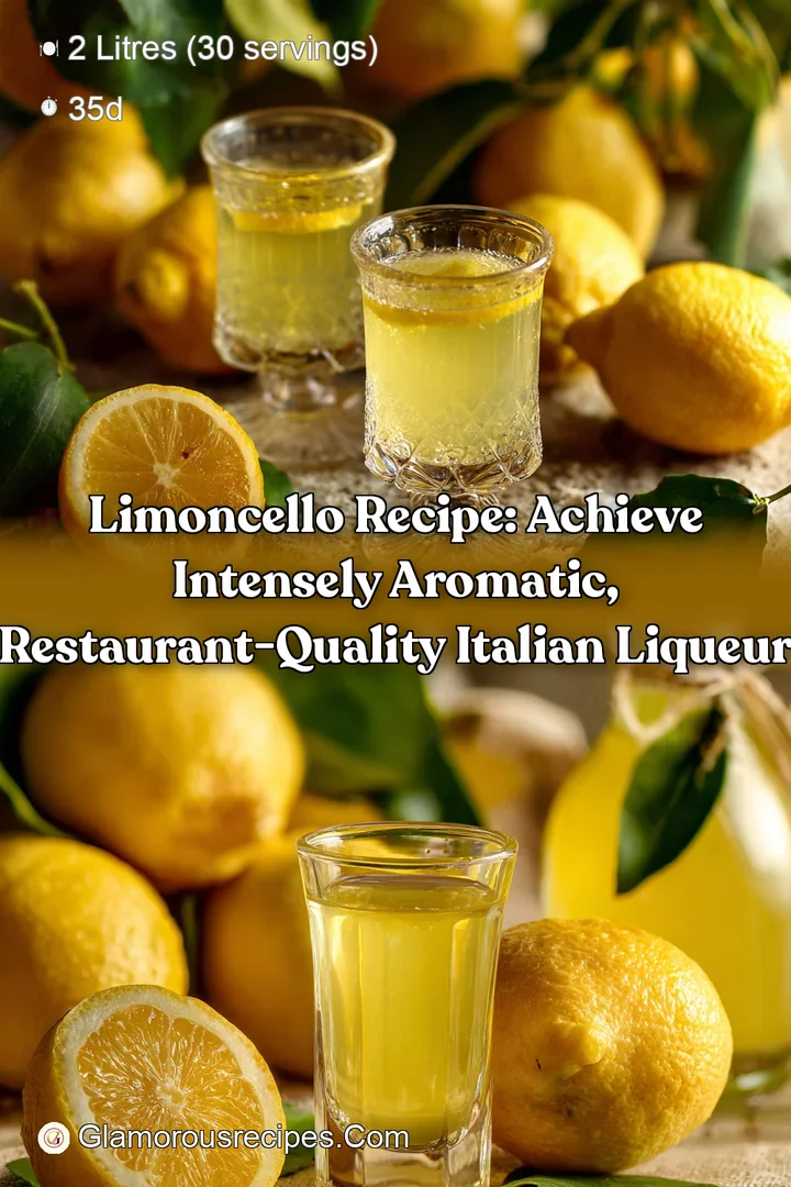 Limoncello Recipe: Achieve Intensely Aromatic Restaurant-Quality Italian Liqueur