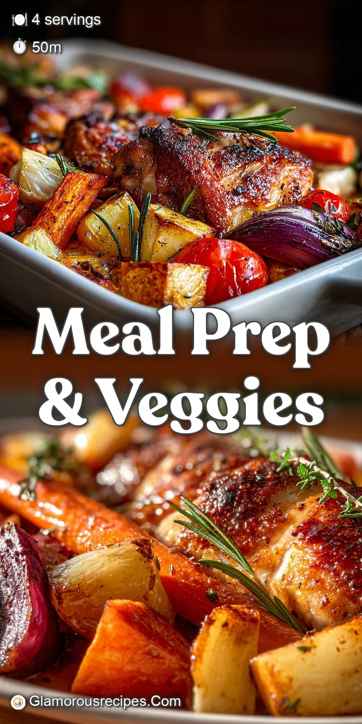 Close-up: Crispy, golden chicken skin contrasting with tender vegetables; a medley of colors & textures, appetite-inducing.