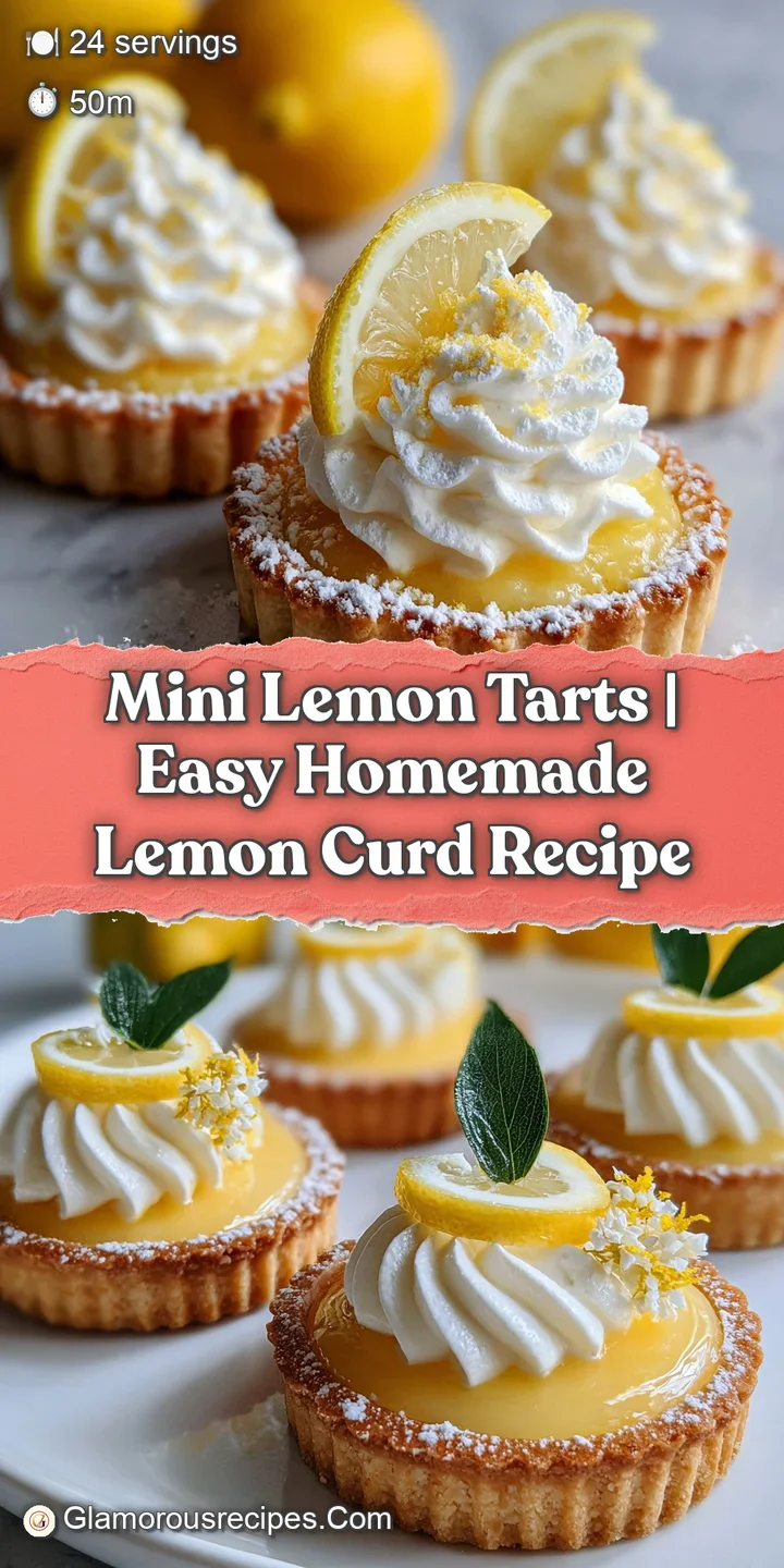 Close-up of a single mini lemon tart: glistening, tangy filling with hints of browned meringue peaks, crumbly crust, delic...