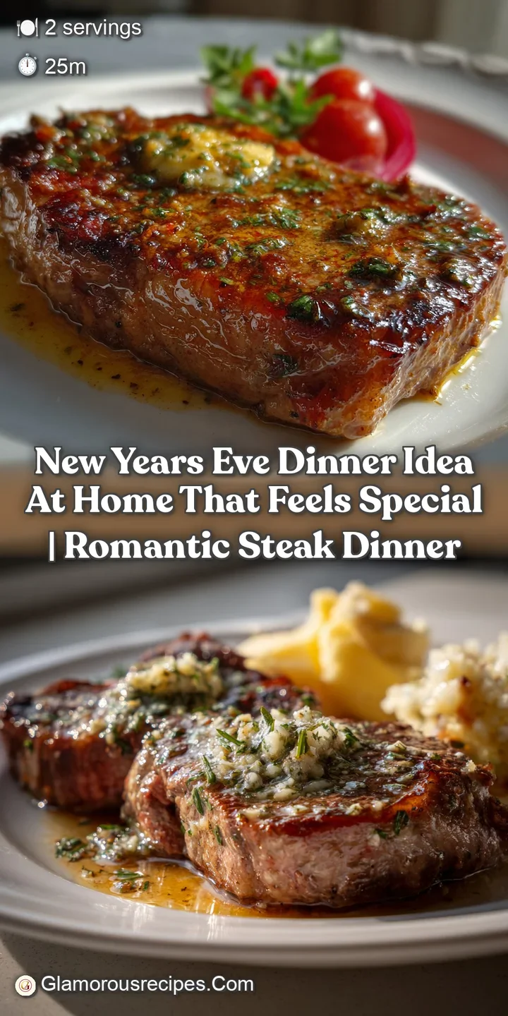 Close-up of a perfectly seared steak, boasting a deep brown crust and a tender, pink center, glistening with rendered fat ...