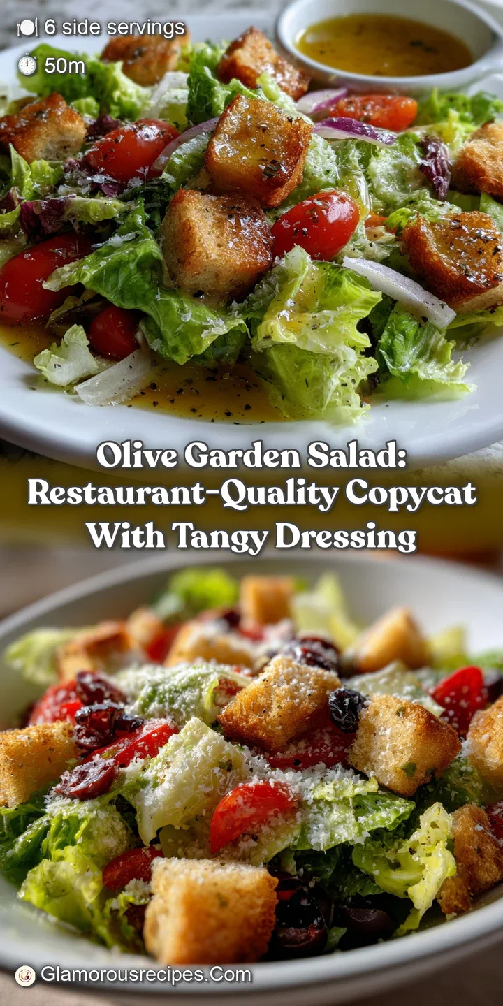 Olive Garden Salad: Restaurant-Quality Copycat with Tangy Dressing
