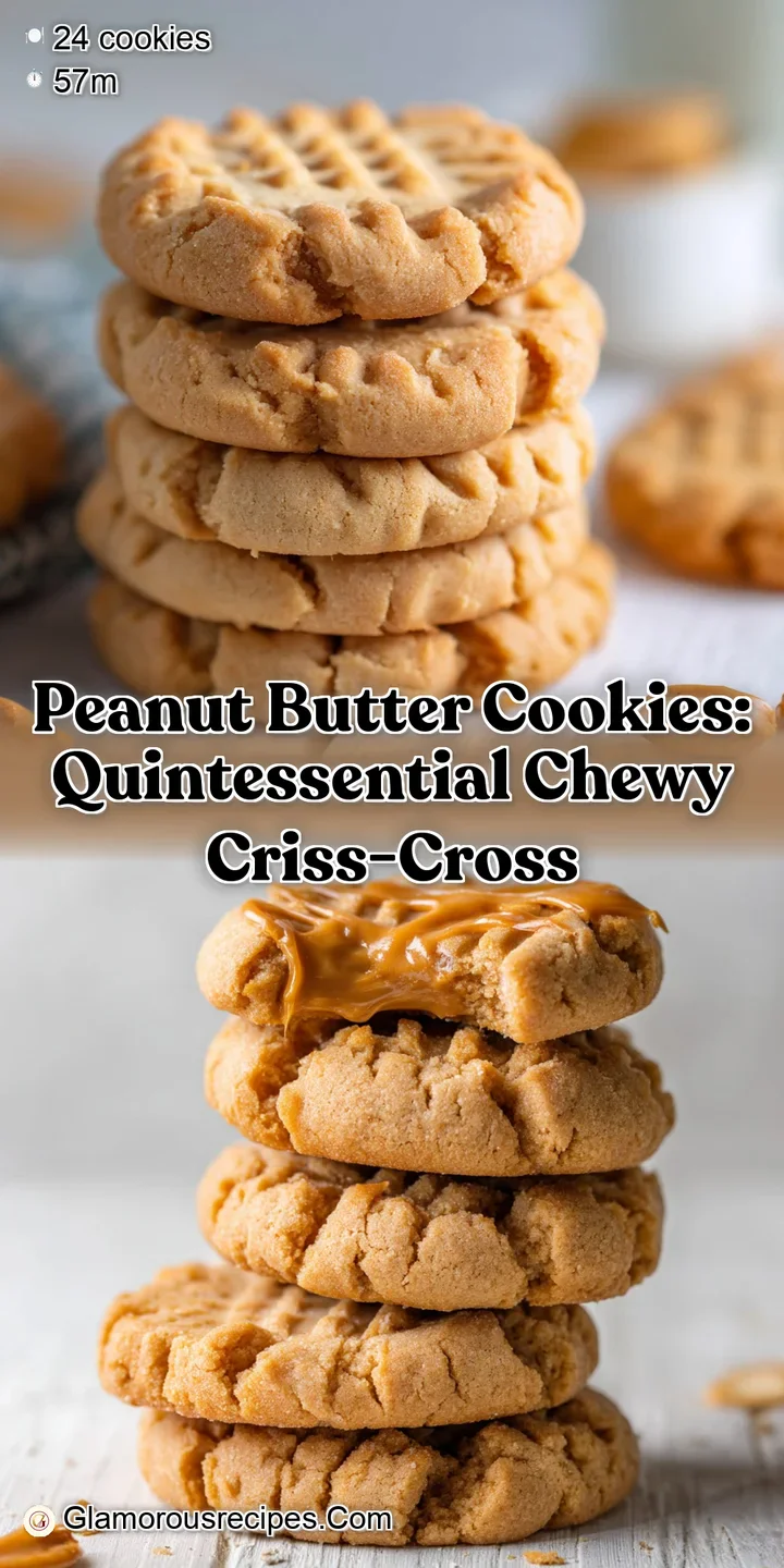Peanut Butter Cookies: Quintessential Chewy Criss-Cross