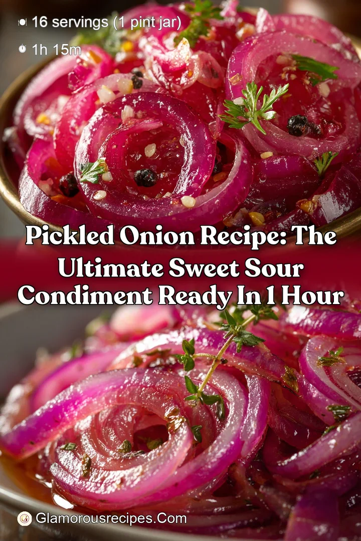 Pickled Onion Recipe: The Ultimate Sweet Sour Condiment Ready in 1 Hour