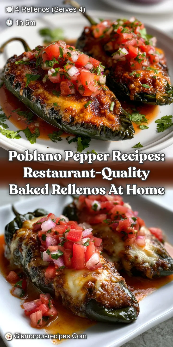 Poblano Pepper Recipes: Restaurant-Quality Baked Rellenos at Home