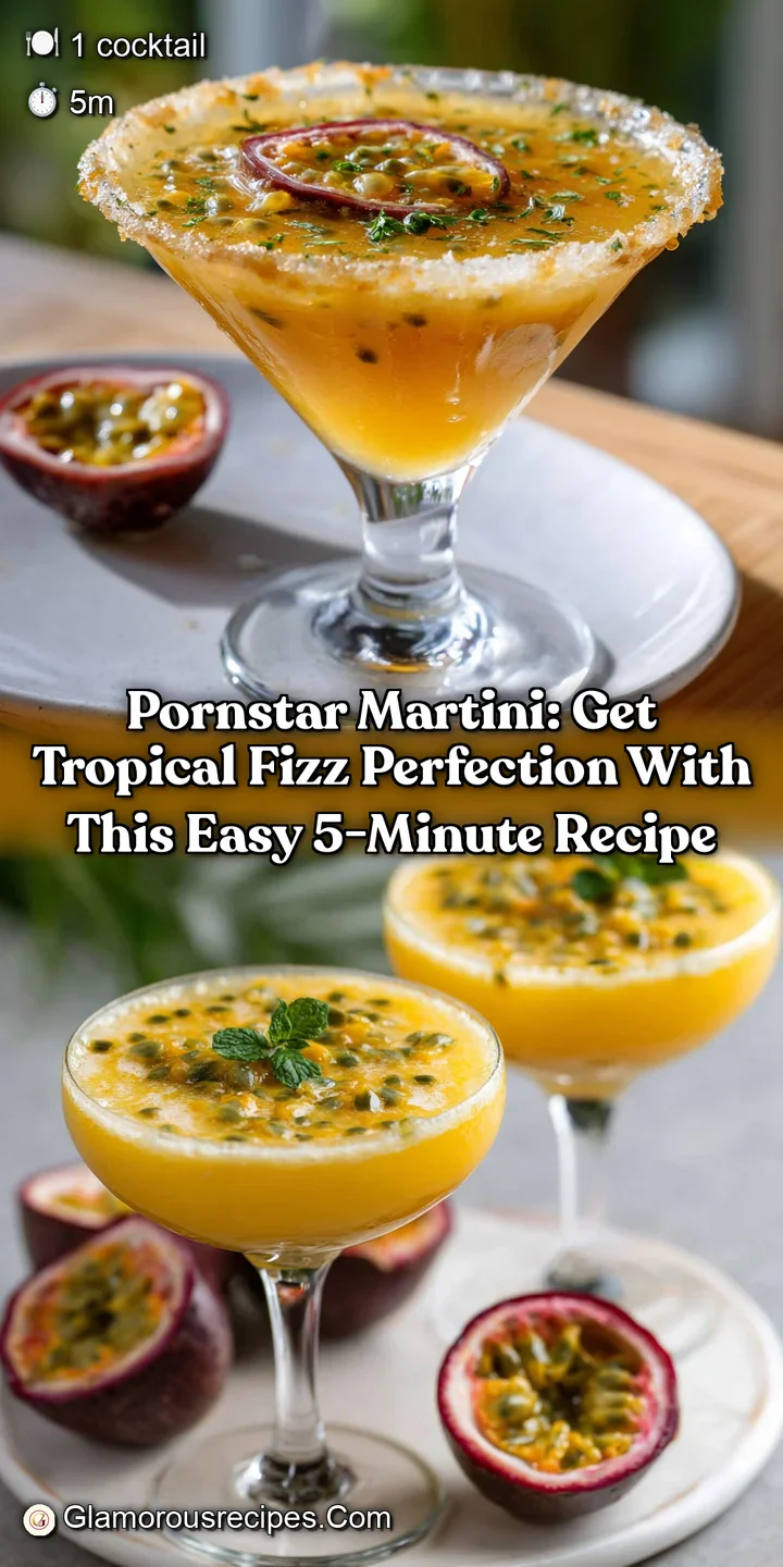 Pornstar Martini: Get Tropical Fizz Perfection with This Easy 5-Minute Recipe