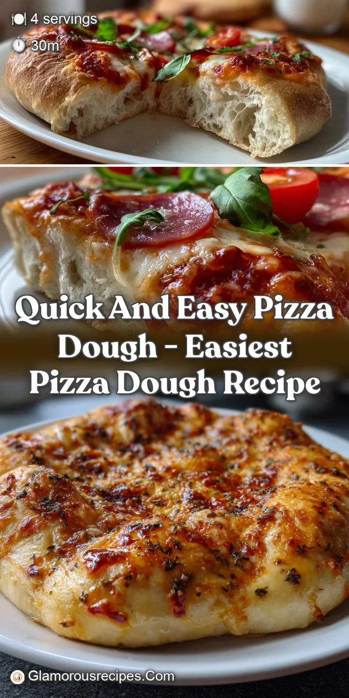 Quick and Easy Pizza Dough - Easiest Pizza Dough Recipe