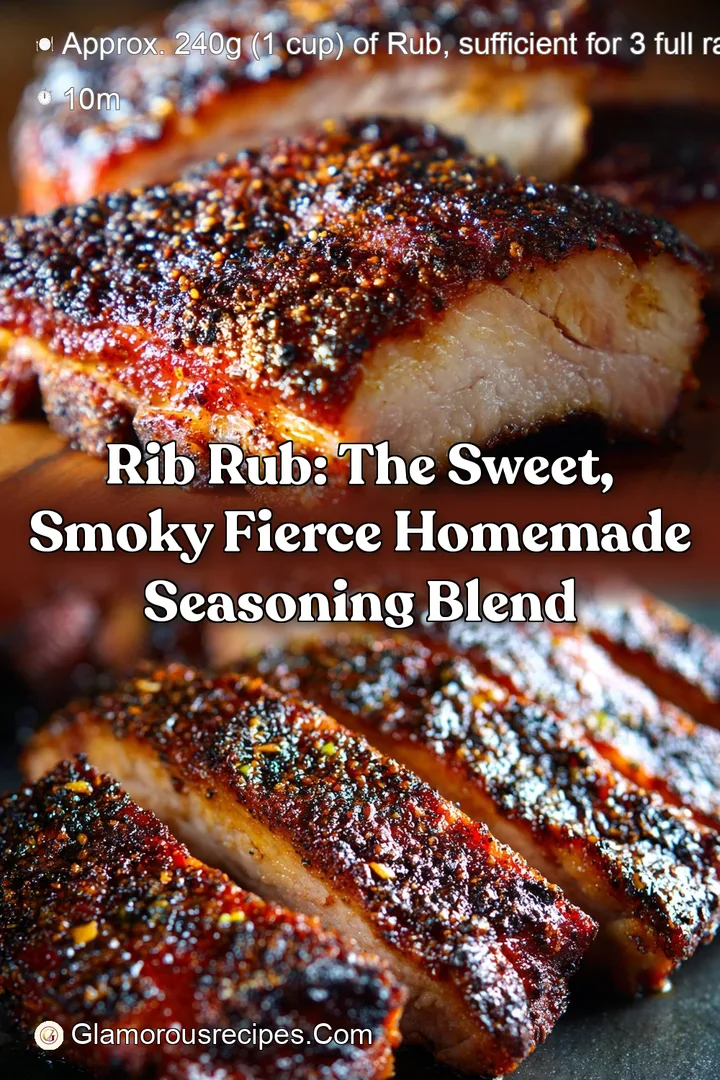 Rib Rub: The Sweet Smoky Fierce Homemade Seasoning Blend